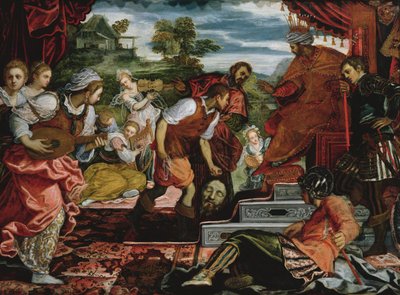 David and Goliath by Jacopo Robusti Tintoretto